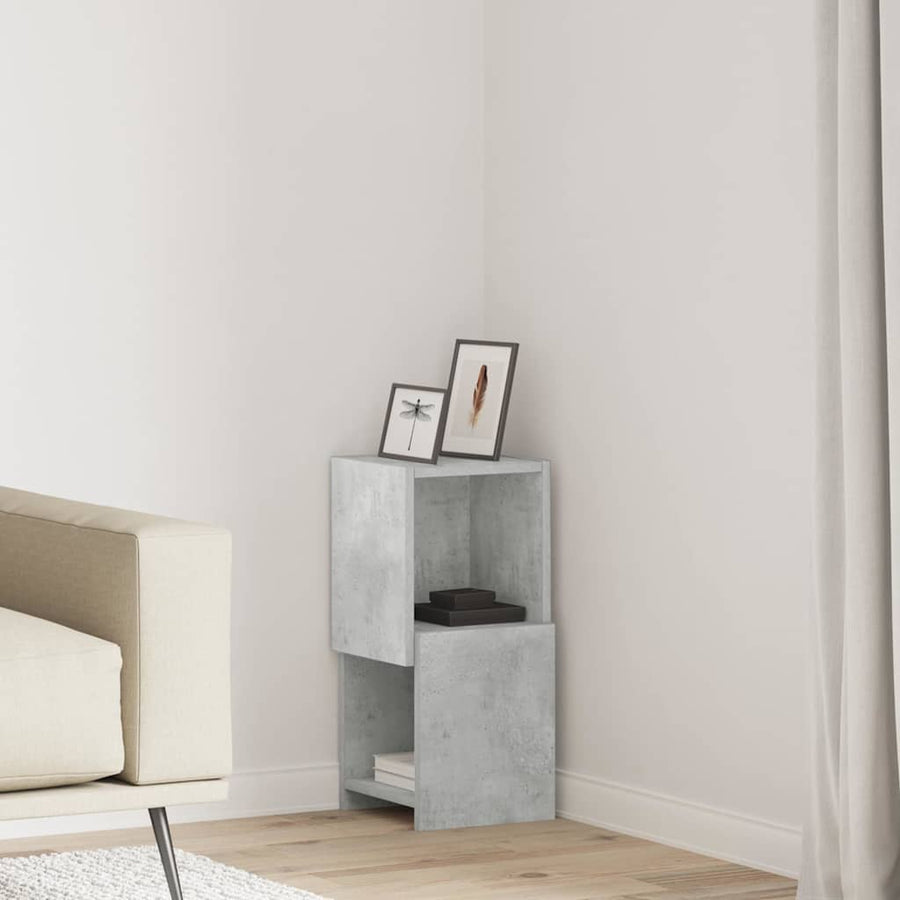 Hoekkast Wit 25,5x25x55cm Bewerkt hout