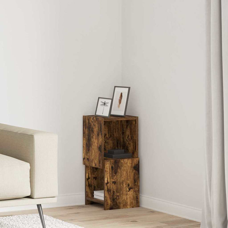 Hoekkast Wit 25,5x25x55cm Bewerkt hout