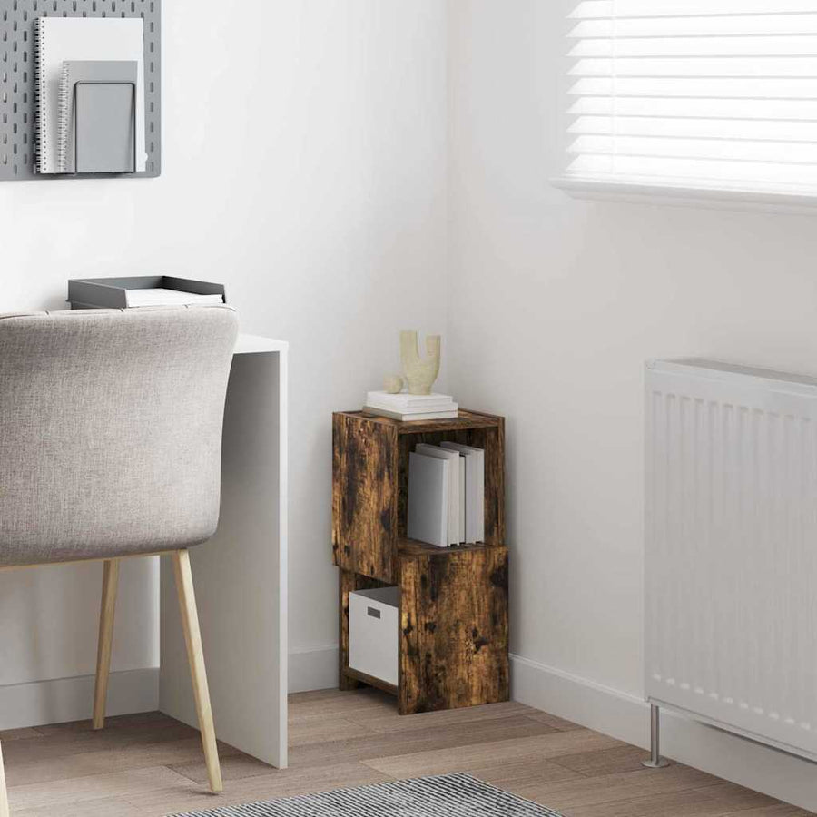 Hoekkast Wit 25,5x25x55cm Bewerkt hout