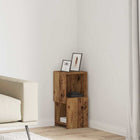 Corner cabinet Old wood 25.5x25x55cm Carved wood
