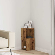 Hoekkast Wit 25,5x25x55cm Bewerkt hout