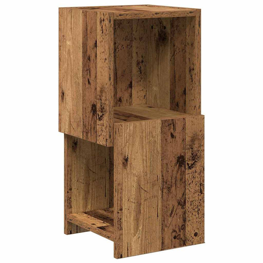 Hoekkast Wit 25,5x25x55cm Bewerkt hout