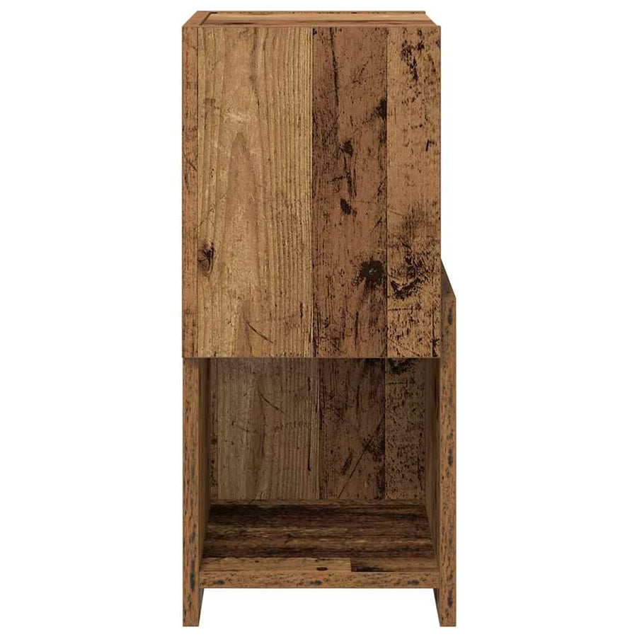 Hoekkast Wit 25,5x25x55cm Bewerkt hout