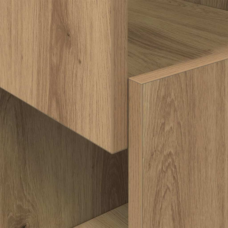 Hoekkast Wit 25,5x25x55cm Bewerkt hout