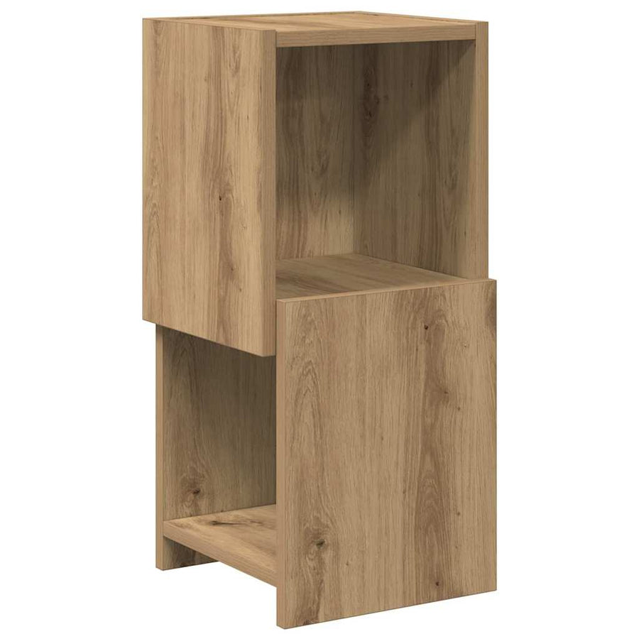 Hoekkast Wit 25,5x25x55cm Bewerkt hout