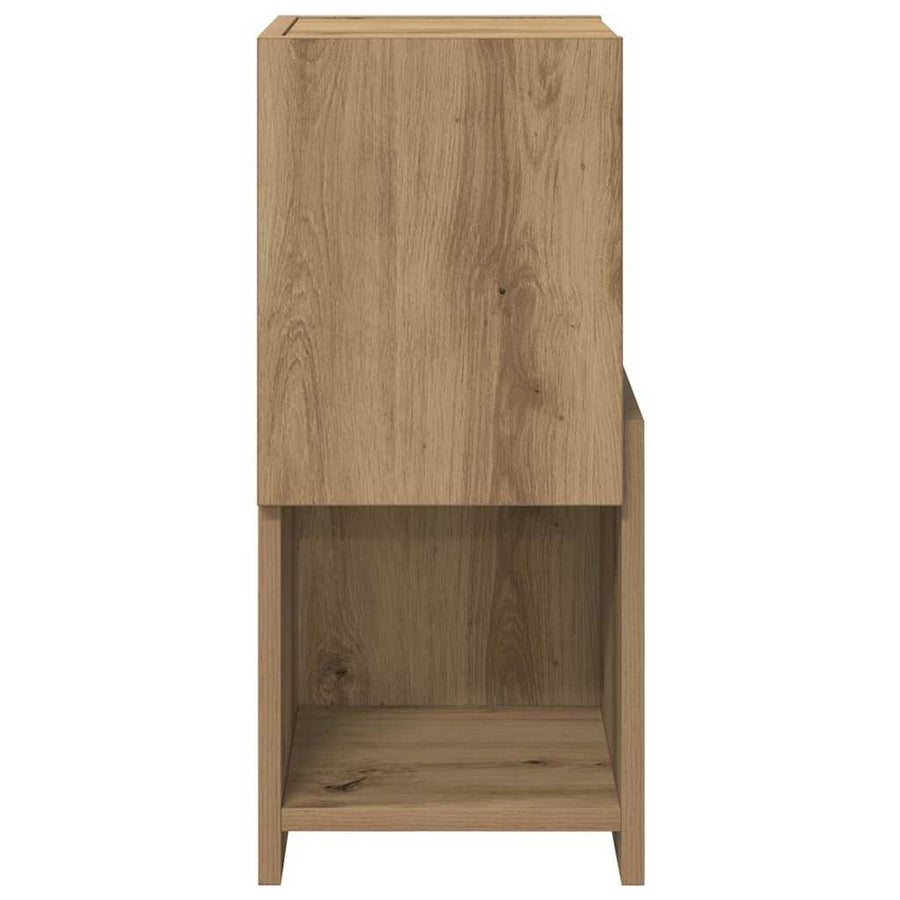 Hoekkast Wit 25,5x25x55cm Bewerkt hout