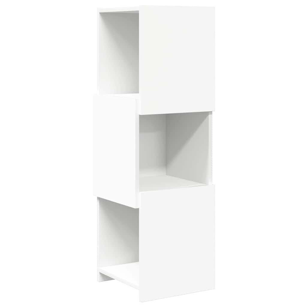 Hoekkast Wit 30,5x30x95cm Bewerkt hout