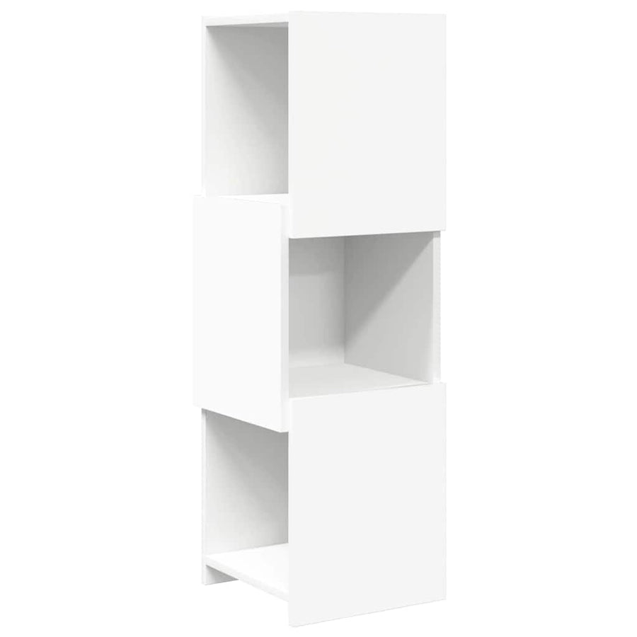 Hoekkast Wit 30,5x30x95cm Bewerkt hout