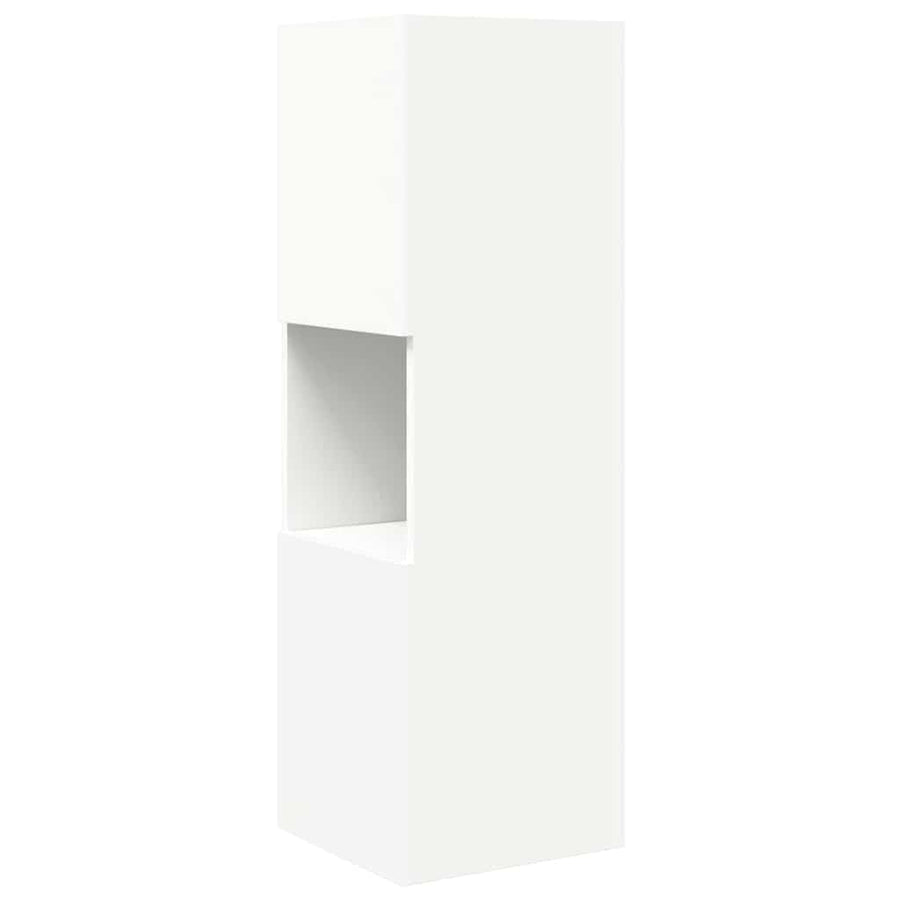 Hoekkast Wit 30,5x30x95cm Bewerkt hout