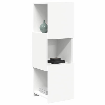 Hoekkast Wit 30,5x30x95cm Bewerkt hout