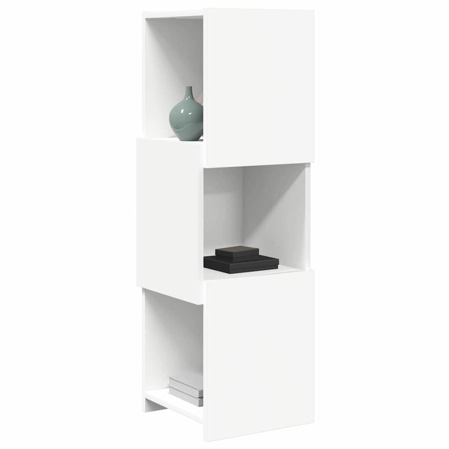 Hoekkast Wit 30,5x30x95cm Bewerkt hout