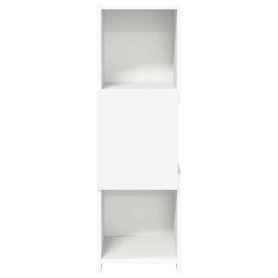 Hoekkast Wit 30,5x30x95cm Bewerkt hout
