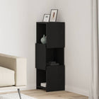 Corner Cabinet Black Oak 30.5x30x95cm Engineered Wood