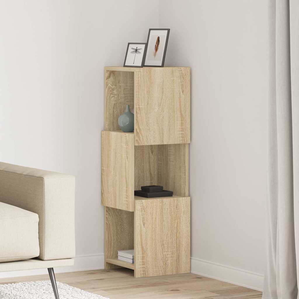 Hoekkast Wit 30,5x30x95cm Bewerkt hout