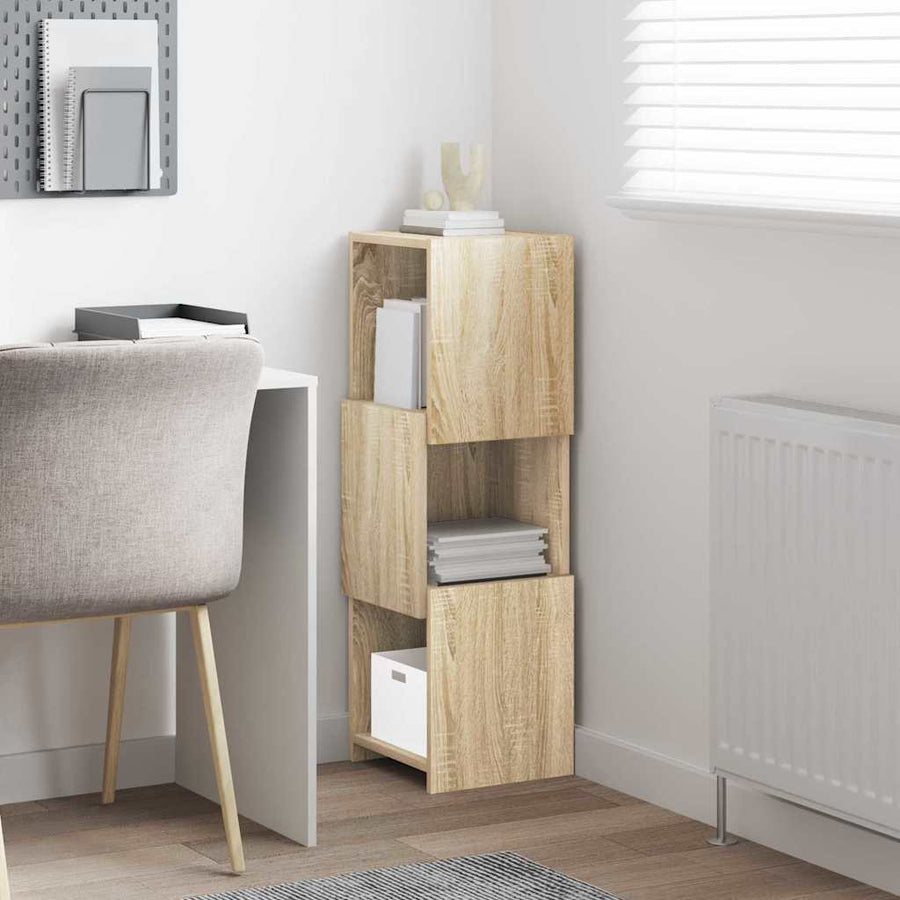 Hoekkast Wit 30,5x30x95cm Bewerkt hout
