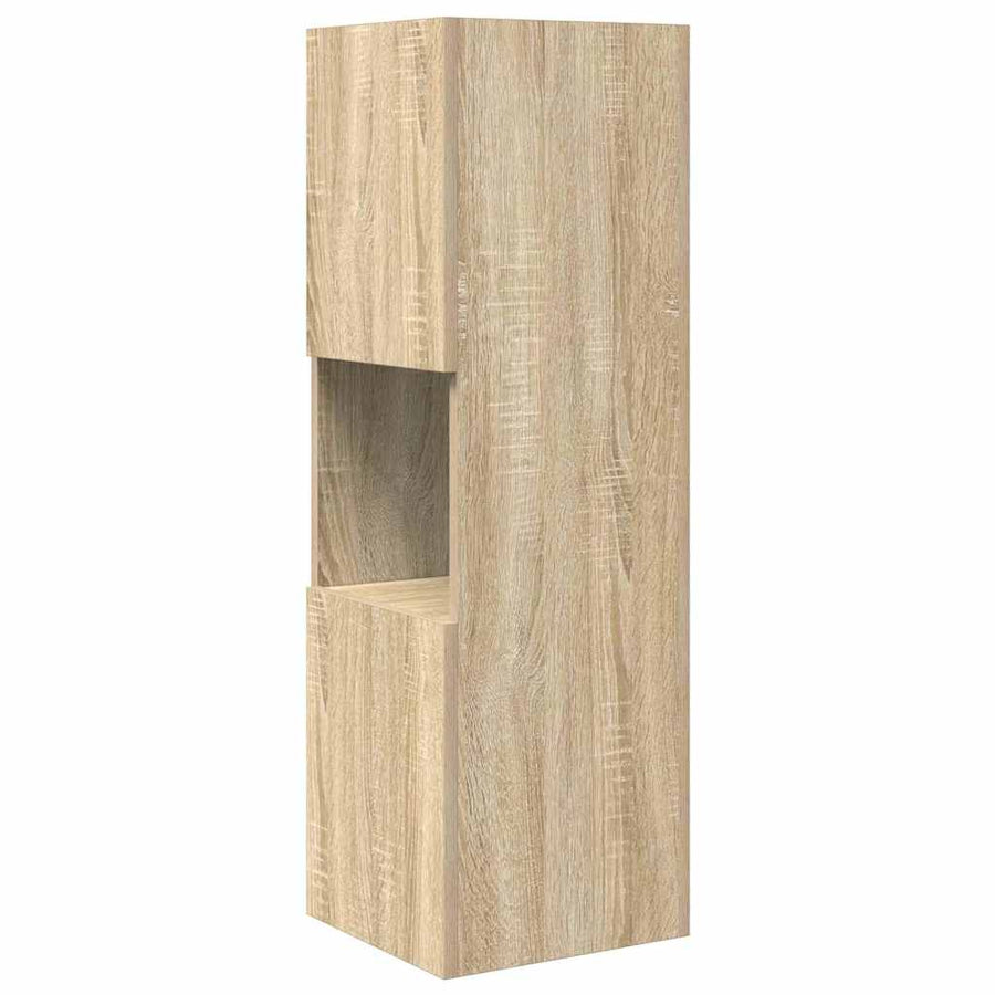 Hoekkast Wit 30,5x30x95cm Bewerkt hout