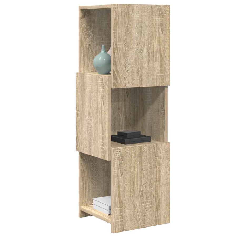 Hoekkast Wit 30,5x30x95cm Bewerkt hout
