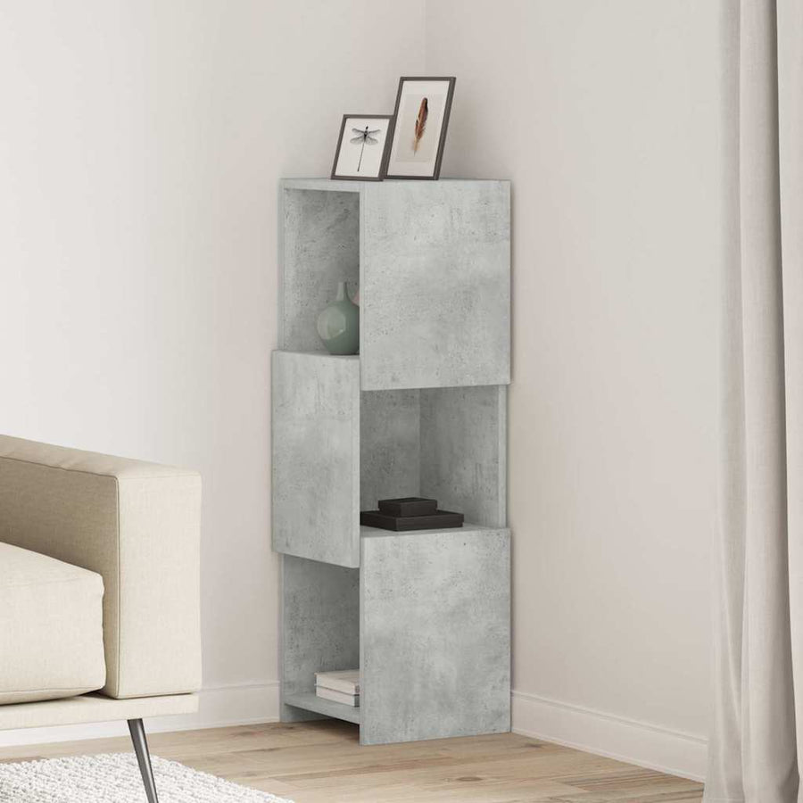 Hoekkast Wit 30,5x30x95cm Bewerkt hout