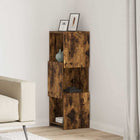 Hoekkast 30,5x30x95 cm bewerkt hout wit