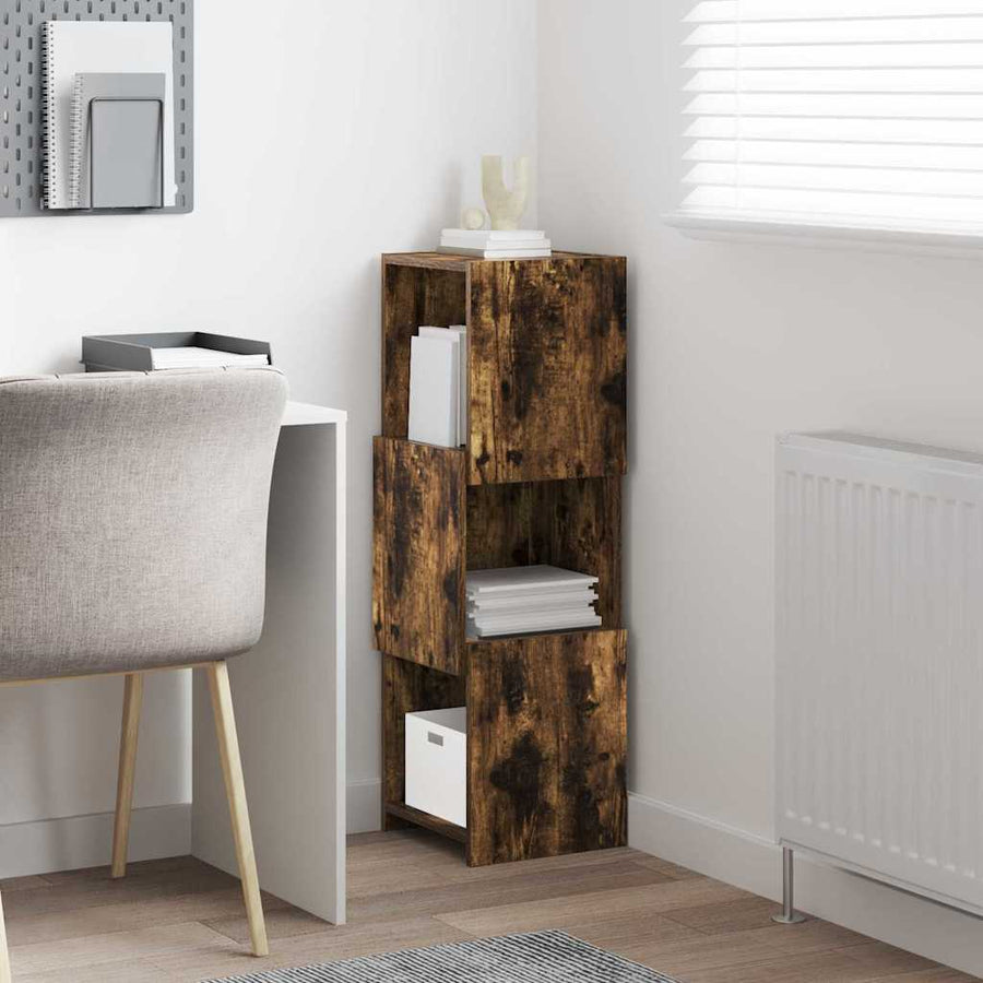 Hoekkast Wit 30,5x30x95cm Bewerkt hout
