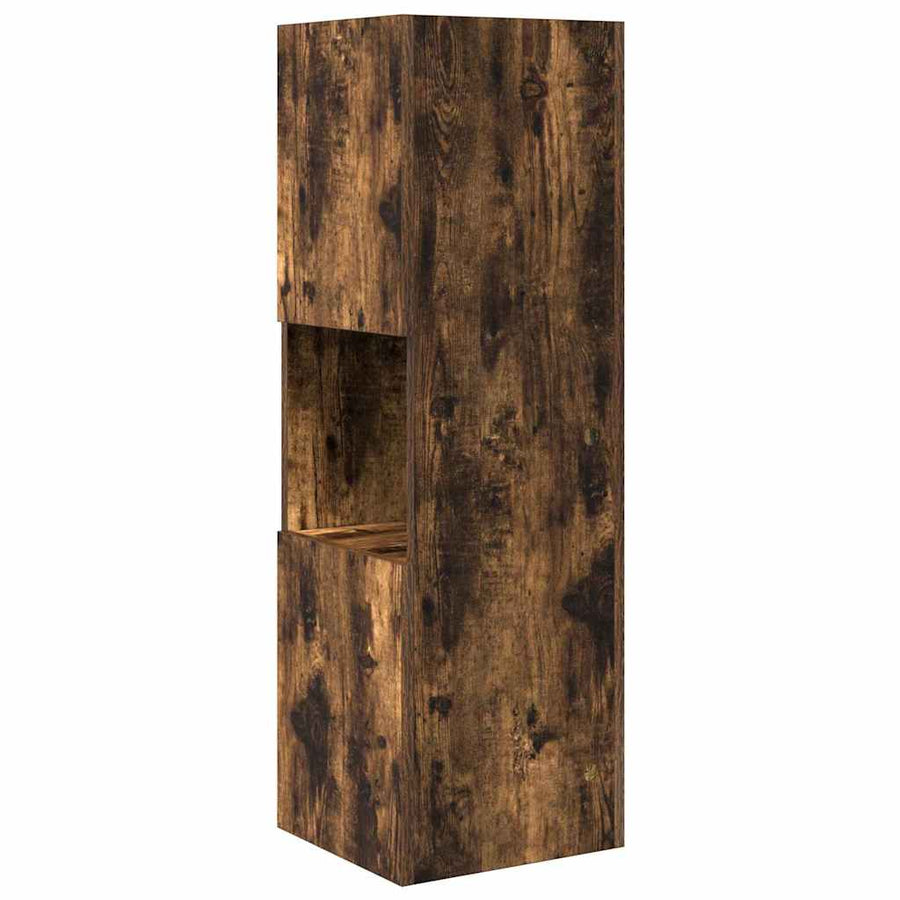Hoekkast Wit 30,5x30x95cm Bewerkt hout