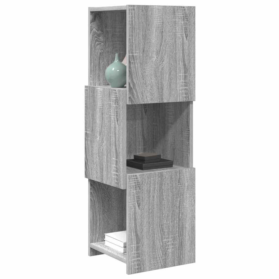 Hoekkast Wit 30,5x30x95cm Bewerkt hout