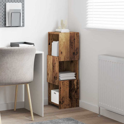 Hoekkast Wit 30,5x30x95cm Bewerkt hout