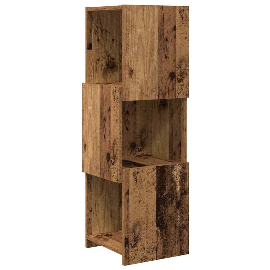 Hoekkast Wit 30,5x30x95cm Bewerkt hout
