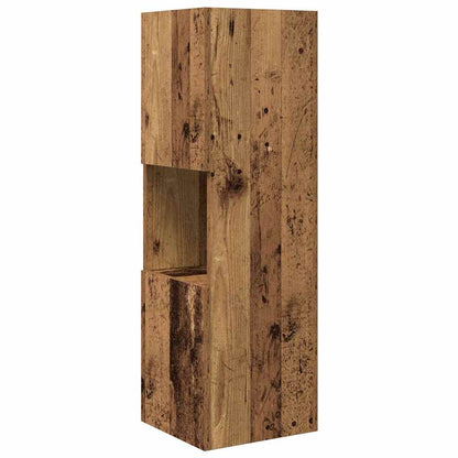 Hoekkast Wit 30,5x30x95cm Bewerkt hout