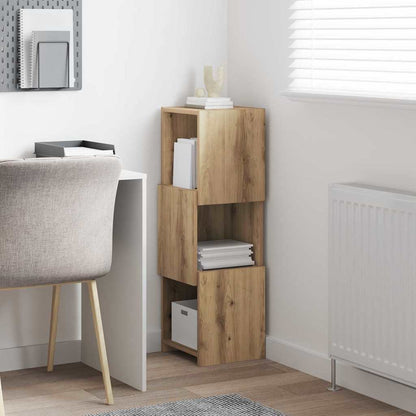 Hoekkast Wit 30,5x30x95cm Bewerkt hout
