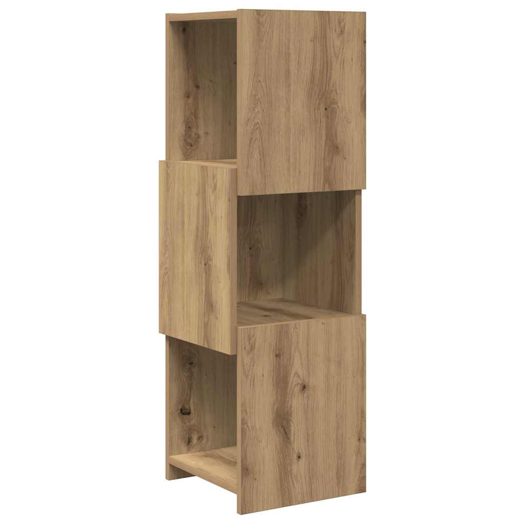 Hoekkast Wit 30,5x30x95cm Bewerkt hout
