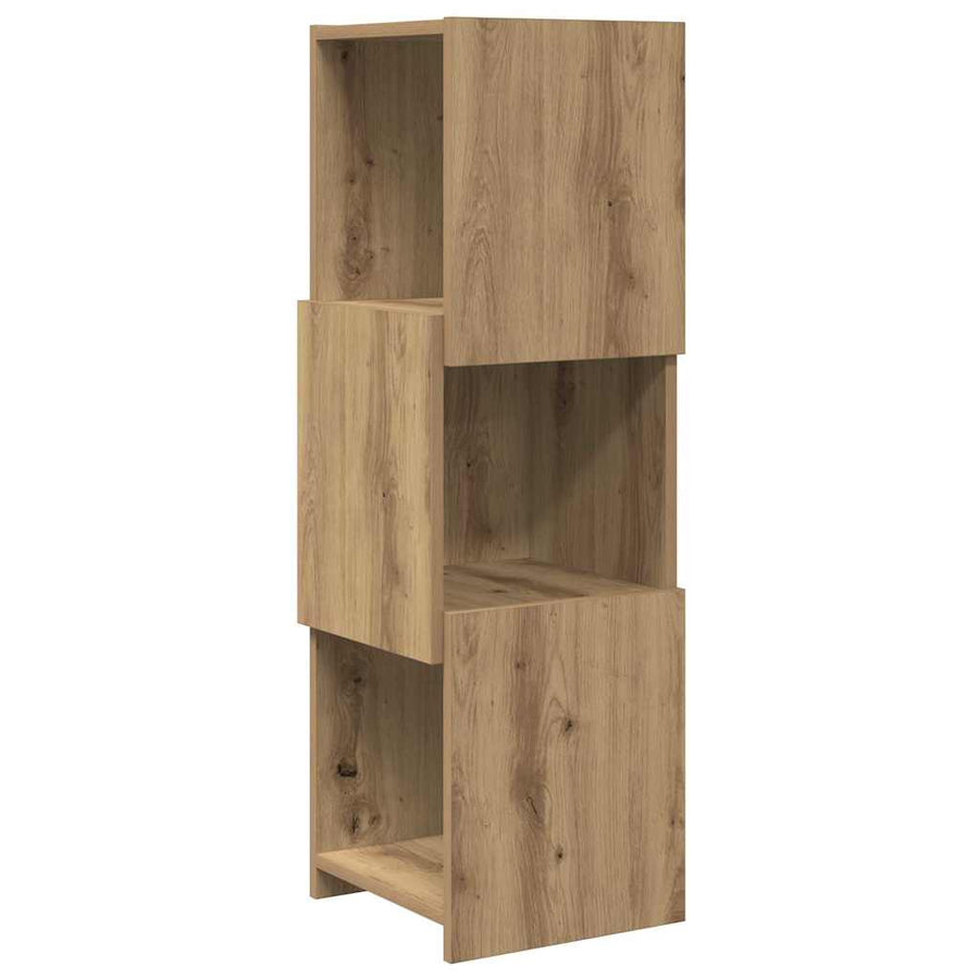 Hoekkast Wit 30,5x30x95cm Bewerkt hout