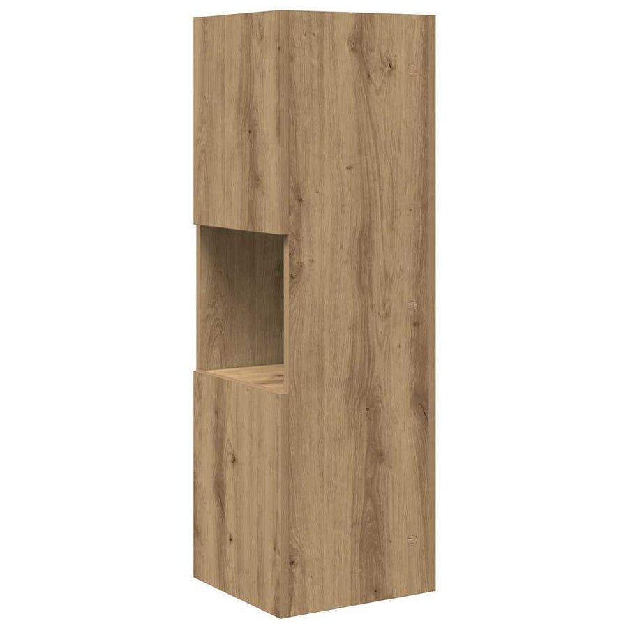 Hoekkast Wit 30,5x30x95cm Bewerkt hout