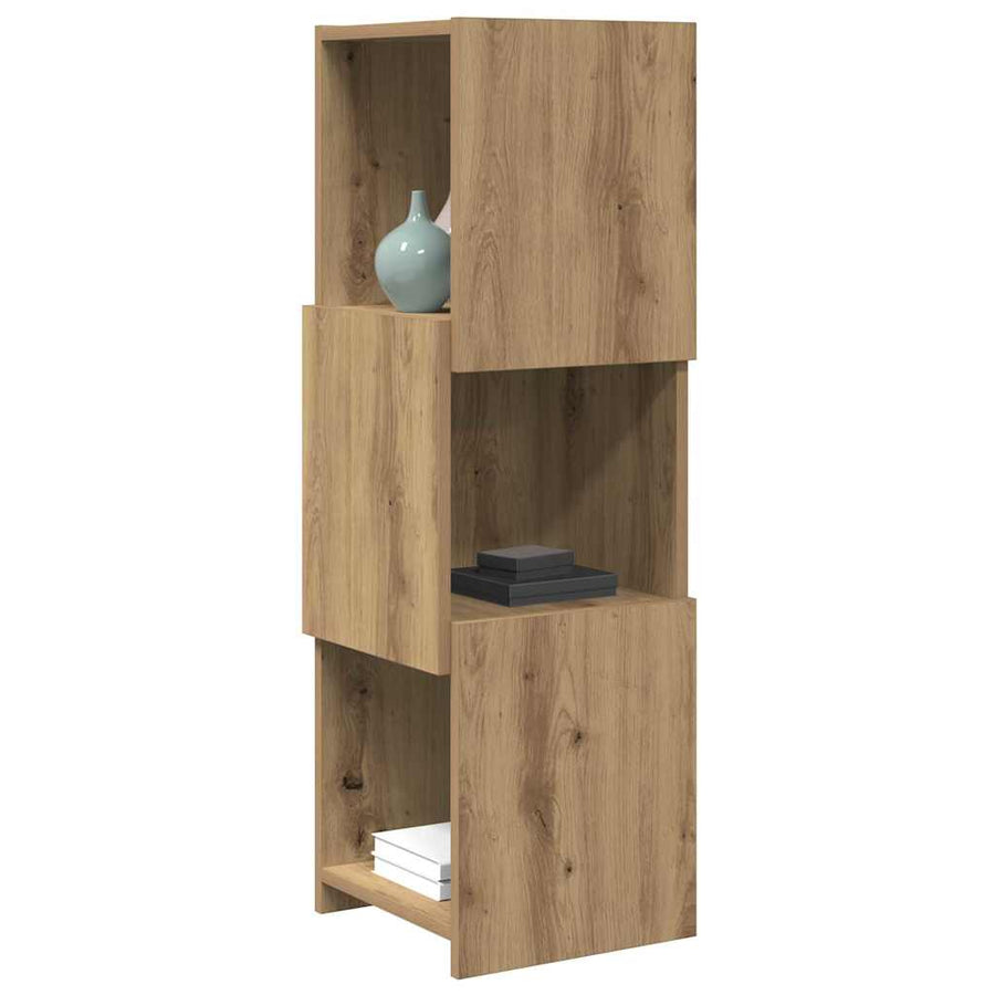 Hoekkast Wit 30,5x30x95cm Bewerkt hout