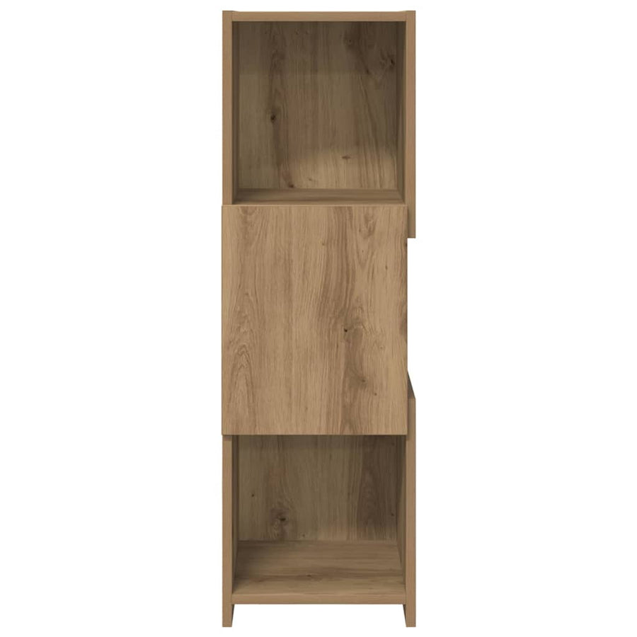 Hoekkast Wit 30,5x30x95cm Bewerkt hout
