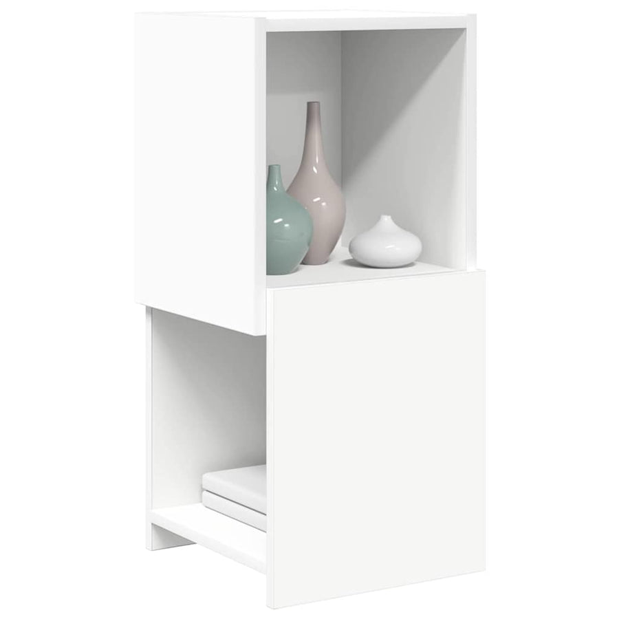 Hoekkast Wit 30,5x30x65cm Bewerkt hout