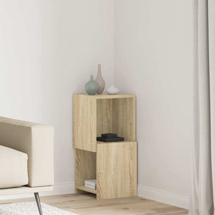 Hoekkast Wit 30,5x30x65cm Bewerkt hout