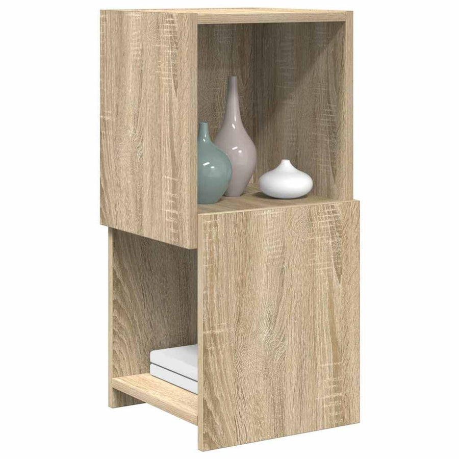Hoekkast Wit 30,5x30x65cm Bewerkt hout