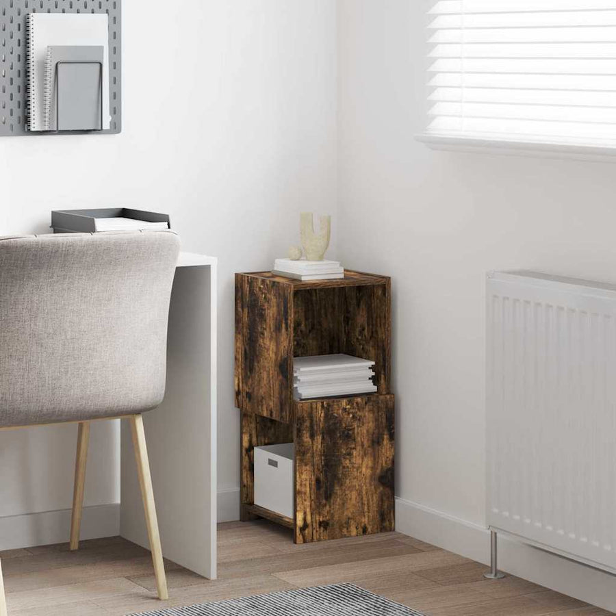 Hoekkast Wit 30,5x30x65cm Bewerkt hout