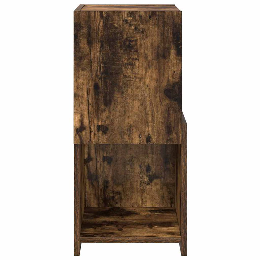 Hoekkast Wit 30,5x30x65cm Bewerkt hout