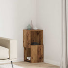 Hoekkast 30,5x30x65 cm wit bewerkt hout