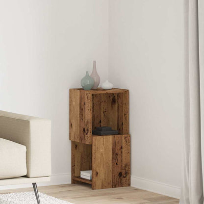 Hoekkast Wit 30,5x30x65cm Bewerkt hout