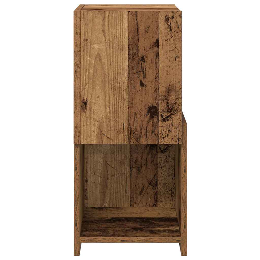Hoekkast Wit 30,5x30x65cm Bewerkt hout
