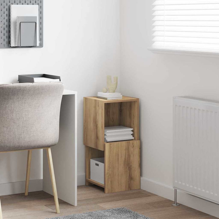 Hoekkast Wit 30,5x30x65cm Bewerkt hout
