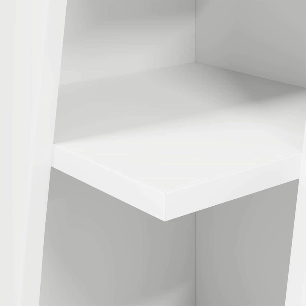 Hoekkast Wit 27,5x27x102cm Bewerkt hout