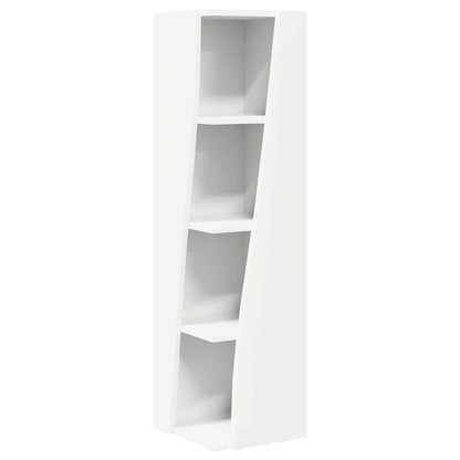Hoekkast Wit 27,5x27x102cm Bewerkt hout