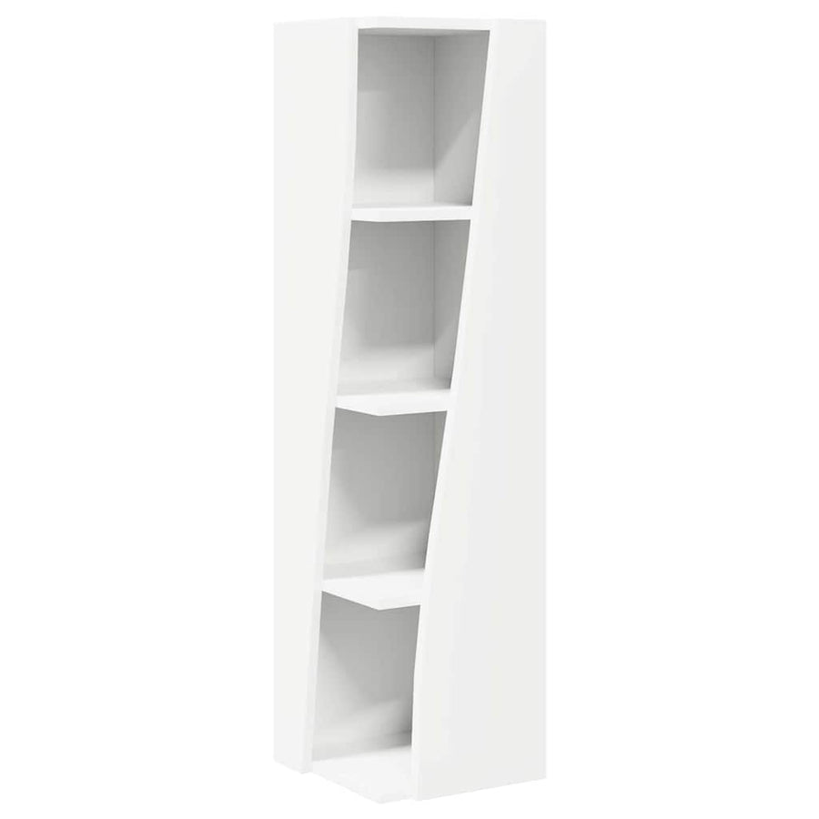 Hoekkast Wit 27,5x27x102cm Bewerkt hout