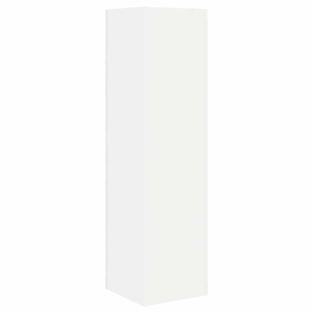 Hoekkast Wit 27,5x27x102cm Bewerkt hout