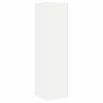 Hoekkast Wit 27,5x27x102cm Bewerkt hout