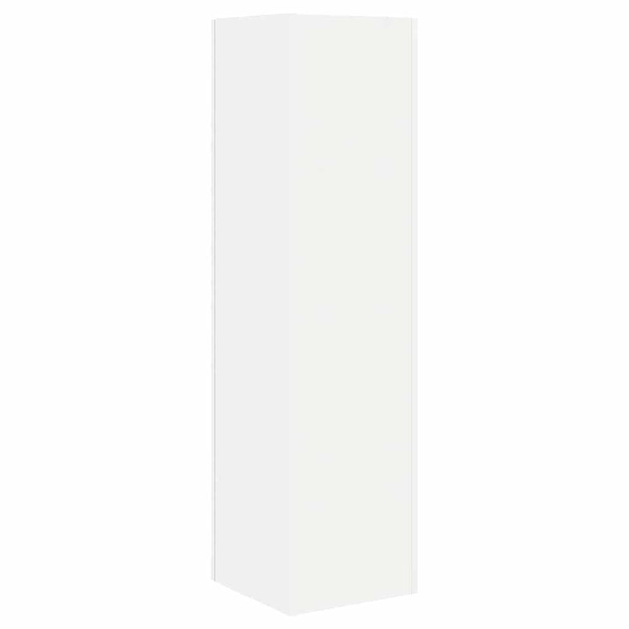 Hoekkast Wit 27,5x27x102cm Bewerkt hout